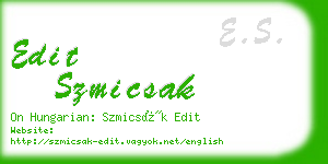 edit szmicsak business card